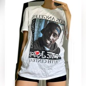 Tupac cotton graphic tee shirt